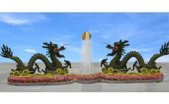 <b>  雙龍戲珠大型仿真綠雕-仿真植物綠雕設(shè)計的要</b>